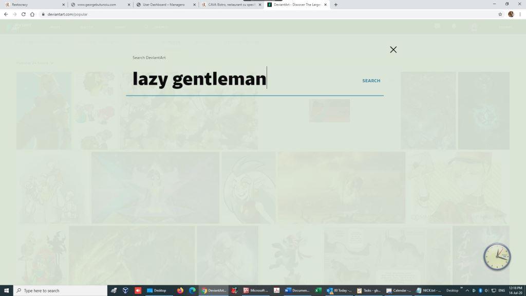 Lazy gentleman