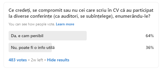 scriu în CV că au participat la diverse conferințe scriu în CV că au participat la diverse conferințe